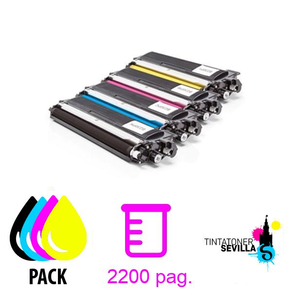 Pack 4 Tóneres Compatibles Brother TN230