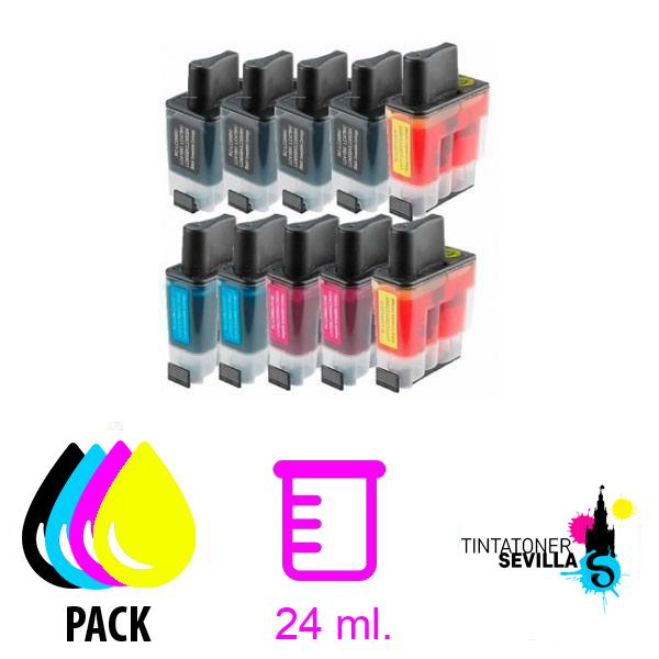 Pack de 10 Cartuchos Compatibles Brother LC900
