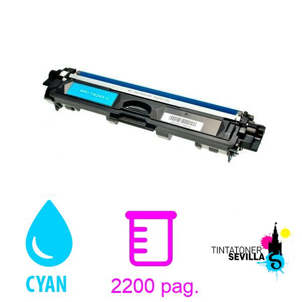 Tóner Compatible Brother TN245 / TN241 Cyan