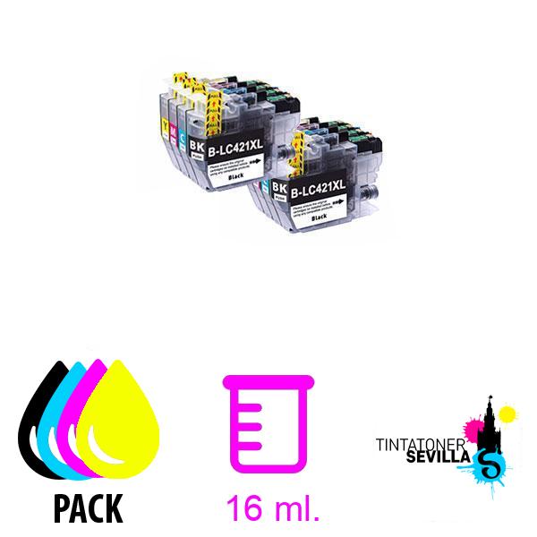 Cartuchos Compatibles Pack 10 Brother LC421XL