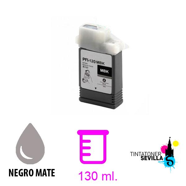 Cartucho Compatible Canon PFI120 / PFI-120BK Negro Mate 2884C001