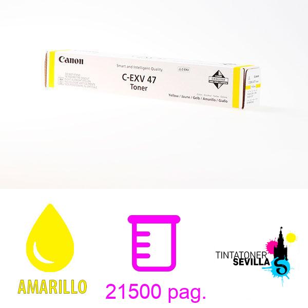 Tóner Original Canon C-EXV47 Amarillo 8519B002