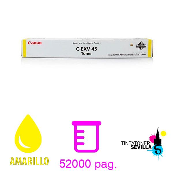 Tóner Original Canon C-EXV45 Amarillo 6948B002