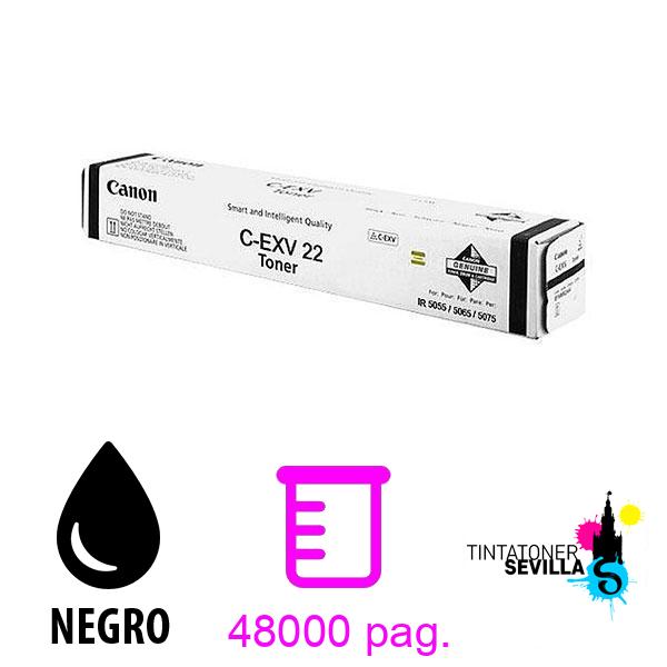 Tóner Original Canon C-EXV22 Negro 1872B002