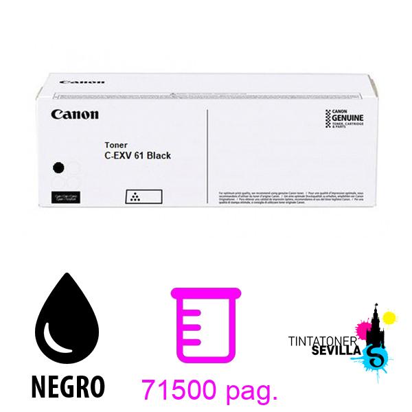 Original Tóner Canon C-EXV61 Negro