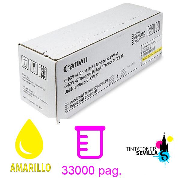 Tambor Original Canon C-EXV47 Amarillo 8523B002