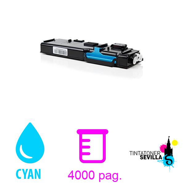 Tóner Compatible Dell C2660 / C2665 Cyan 593-BBBT / 488NH / TW3NN