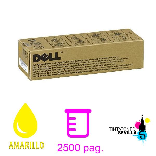 Original Tóner Dell 2130/2135cn Amarillo