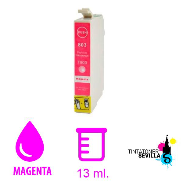 Tinta Epson T0803 / C13T08034010 Magenta Compatible