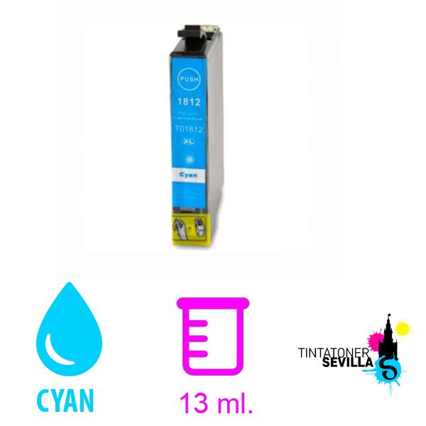 Cartucho Compatible Epson T1812 / 18XL Cyan C13T18124010