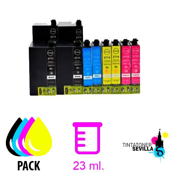 Cartucho Compatible Pack 10 x Epson T2711 / T2712 / T2713 / T2714 (27XL)