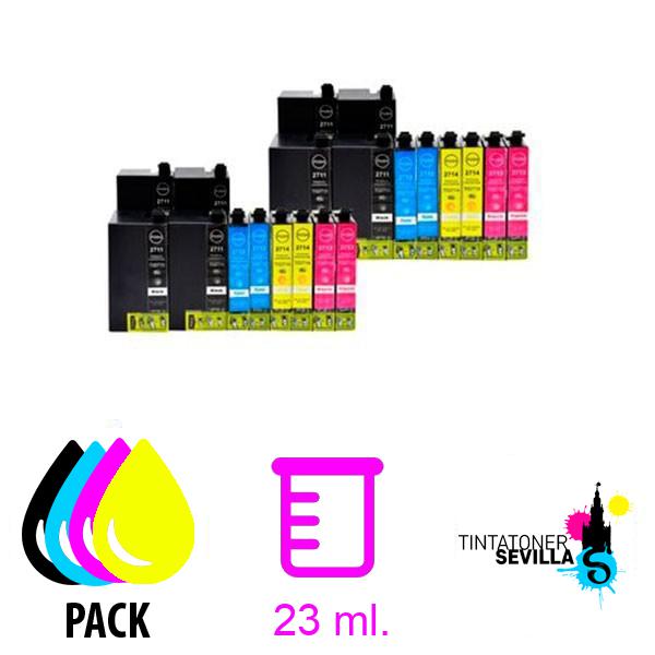 Pack cartuchos compatibles x20 Epson T2711 / T2712 / T2713 / T2714