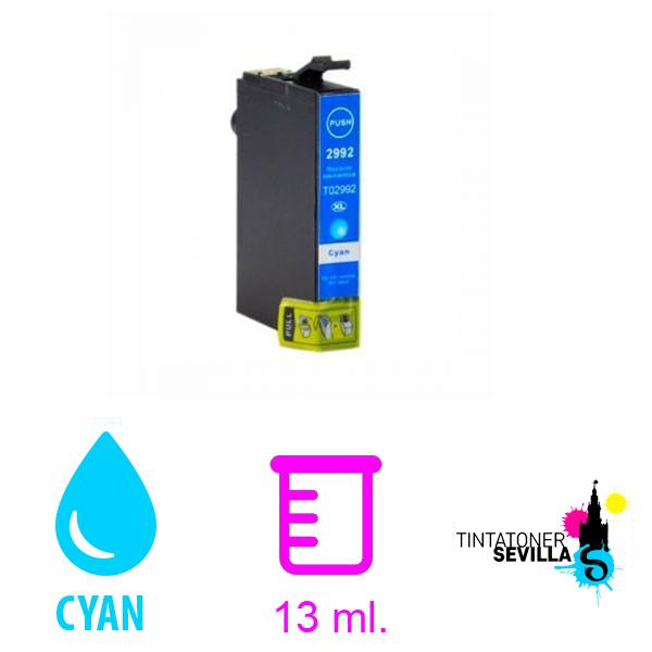 Cartucho Compatible Epson T2992 / T2982 (29XL) Cyan C13T29924010 / C13T29824010