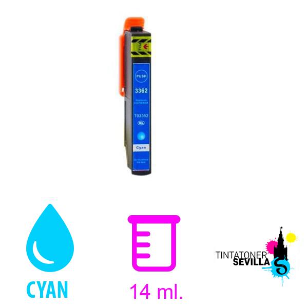 Cartucho Compatible Epson T3362 / T3342 (33XL) Cyan C13T33624010 / C13T33424010