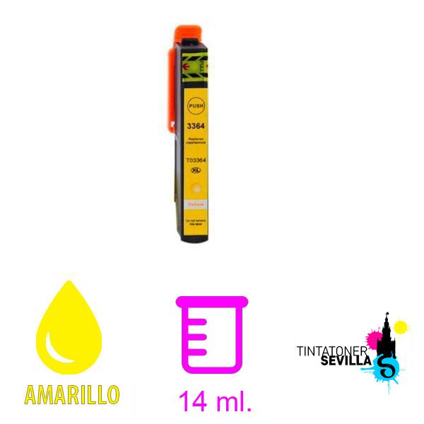 Cartucho Compatible Epson T3364 / T3344 (33XL) Amarillo C13T33644010 / C13T33444010
