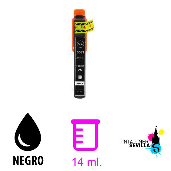 Cartucho Compatible Epson T3361 / T3341 (33XL) Negro Photo C13T33614010 / C13T33414010