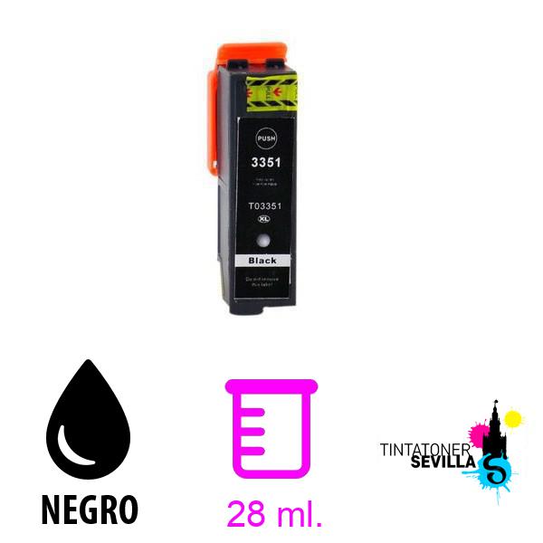 Cartucho Compatible Epson T3351 / T3331 (33XL) Negro C13T33514010 / C13T33314010