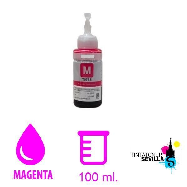 Cartucho Compatible Botella Epson T6733 Magenta C13T67334A