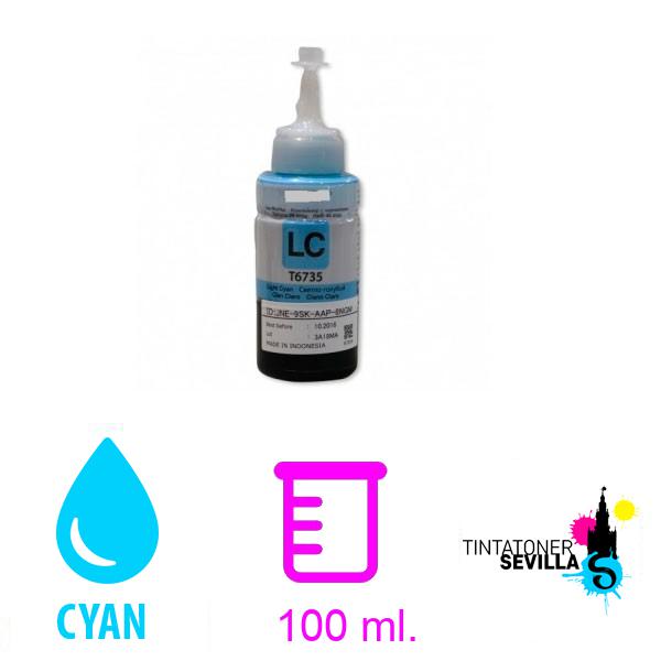 Cartucho Compatible Botella Epson T6735 Cyan Light C13T67354A