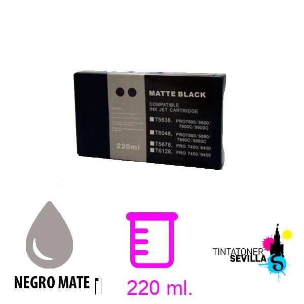 Cartucho Compatible Epson T6128 / T567800 Negro Mate C13T612800 / T567800