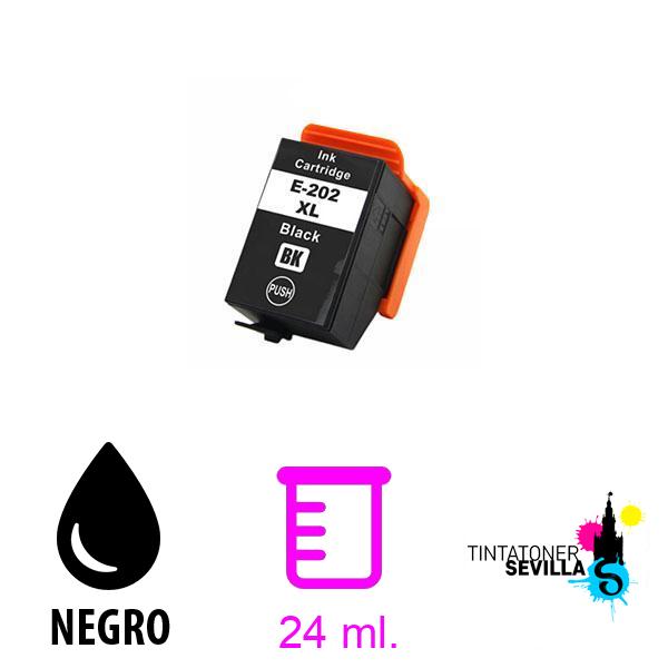 Cartucho Compatible Epson 202XL Negro T02G1 / T02E1 C13T02G14010 / C13T02E14010