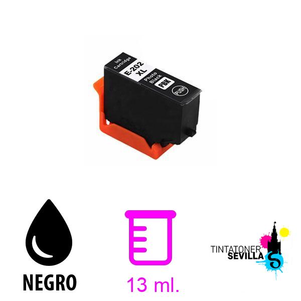 Cartucho Compatible Epson 202XL - T02H1 / T02F1 C13T02H14010 / C13T02F14010 - Negro Foto