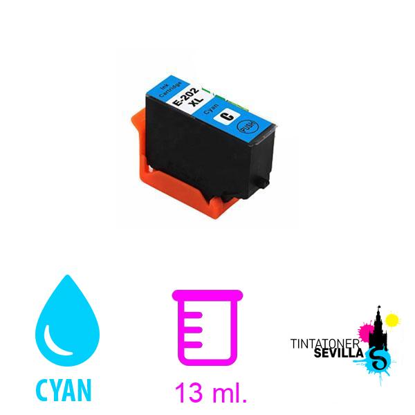 Cartucho Compatible Epson 202XL - T02H2 / T02F2 C13T02H24010 / C13T02F24010 Cyan
