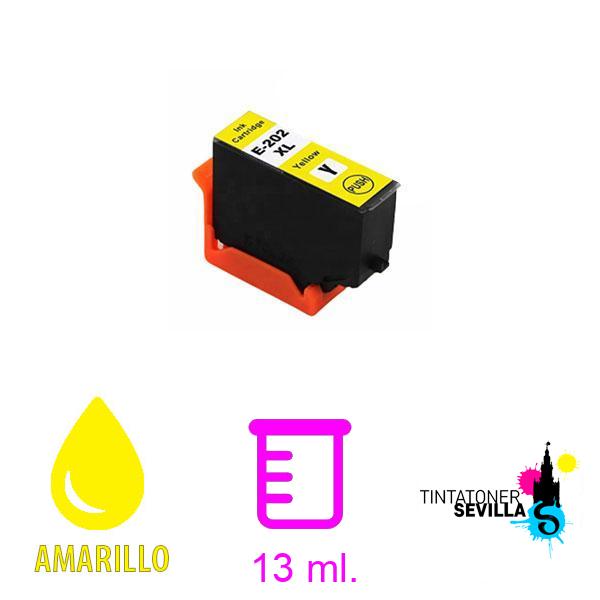 Cartucho Compatible Epson 202XL - T02H4 / T02F4 C13T02H44010 / C13T02F44010 Amarillo