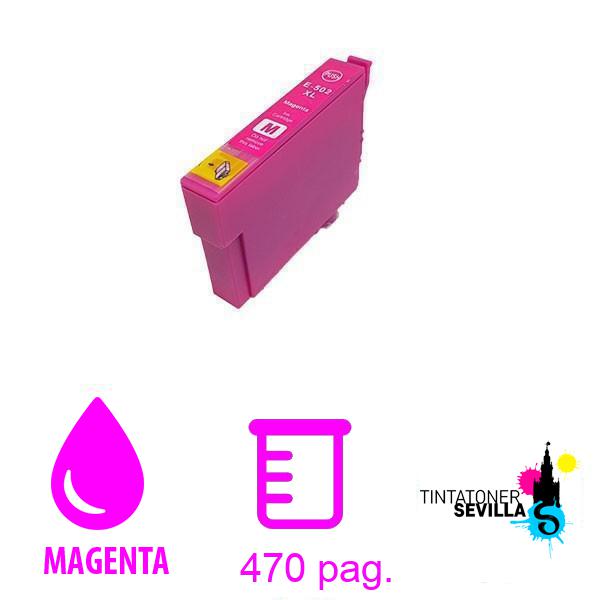 Cartucho Compatible Epson 502XL / 502 Magenta – C13T02W34010 / C13T02V34010 (T02W3 / T02V3)