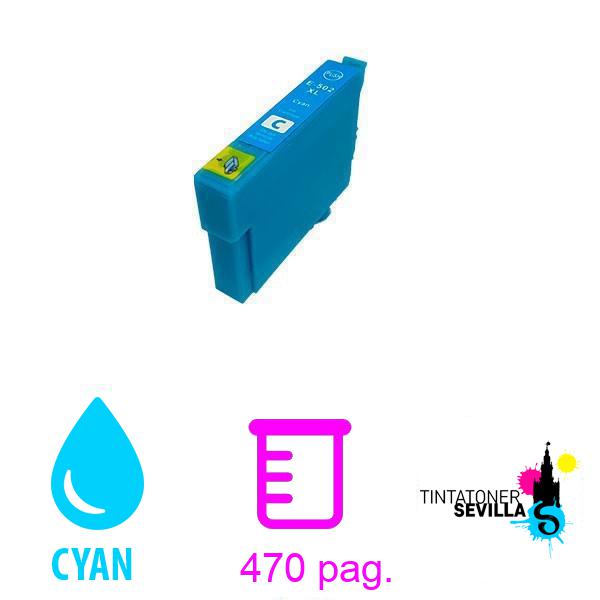 Tóner Compatible Epson 502XL / 502 (T02W2 / T02V2) Cyan C13T02W24010 / C13T02V24010