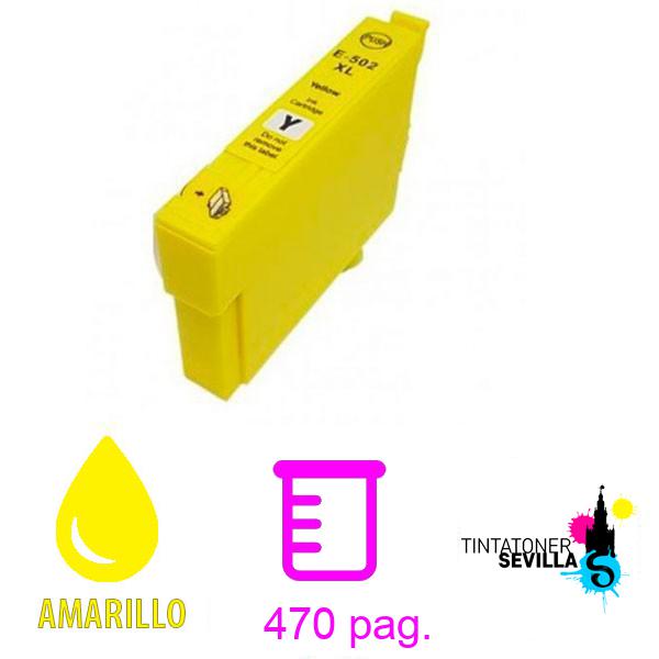 Tóner Compatible Epson 502XL / 502 (T02W4 / T02V4) Amarillo C13T02W44010 / C13T02V44010