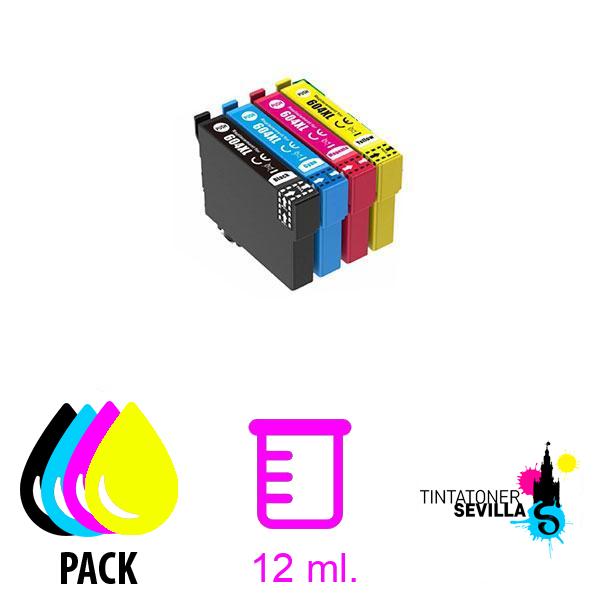 Cartucho Compatible Pack 4 Epson 604XL C13T10H64010