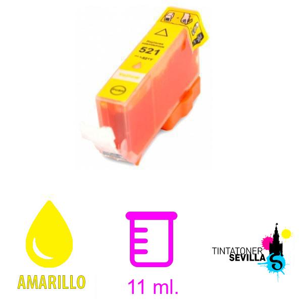 Cartucho Compatible Canon CLI521 Amarillo 2936B001