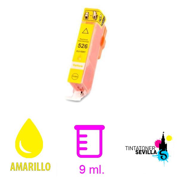 Cartucho Compatible Canon CLI526 Amarillo 4543B001