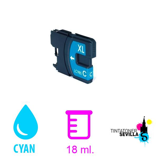 Cartucho Compatible Brother LC985XL Cyan LC-985C