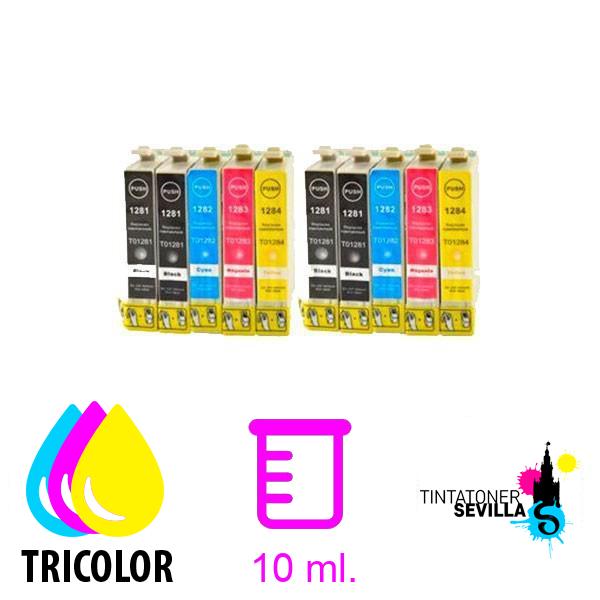 Cartucho Compatible Pack 10 x Epson T1281/2/3/4