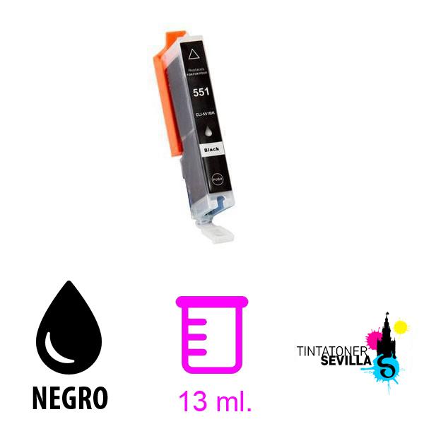 Cartucho Compatible Canon CLI-551 XL Negro 6443B001