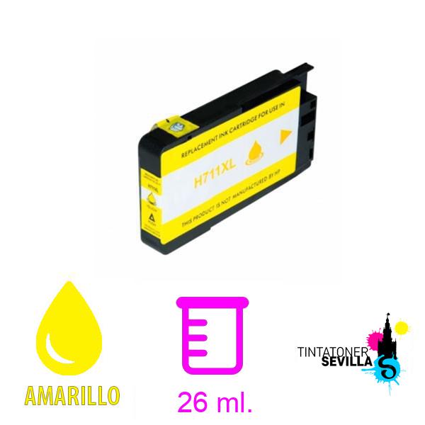 Cartucho Compatible HP 711 V4 / V5 Amarillo CZ132A