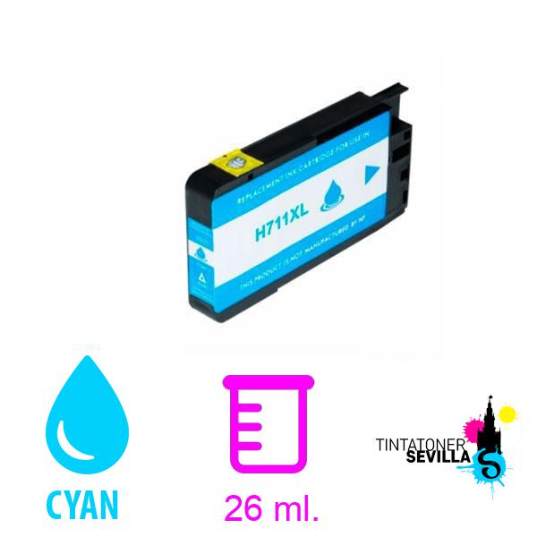 Cartucho Compatible HP 711 V4 / V5 Cyan CZ130A