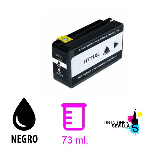 Cartucho Compatible HP 711 XL V4 / V5 Negro CZ133A / CZ129A