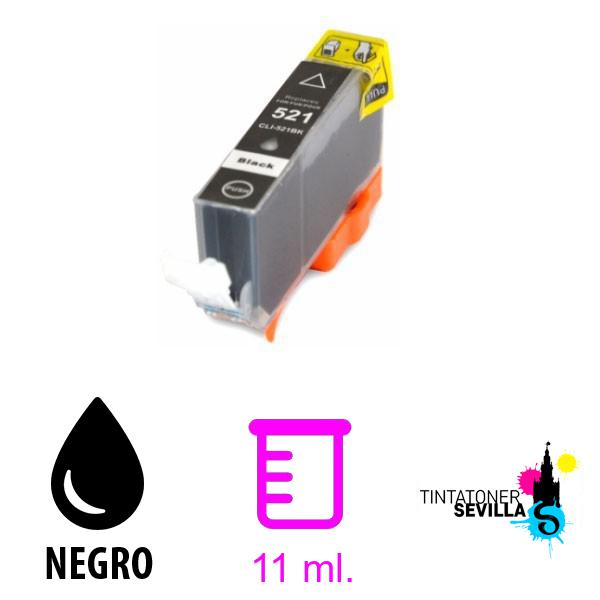 Cartucho Compatible Canon CLI521 Negro 2933B001