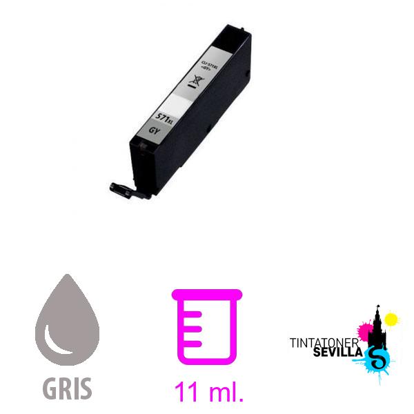 Cartucho Compatible Canon CLI-571 XL Gris 0335C001 / 0389C001