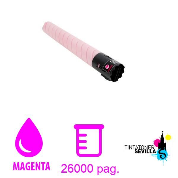 Tóner Compatible Konica Minolta Bizhub C258 / C308 / C368 Magenta A8DA350 / TN-324M / TN324