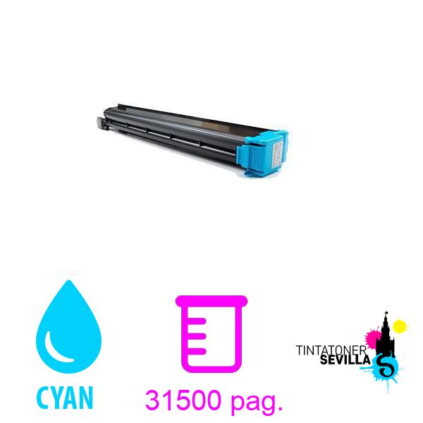 Tóner Compatible Konica Minolta Bizhub C654 / C754 Cyan A3VU450 / TN-711C / TN711