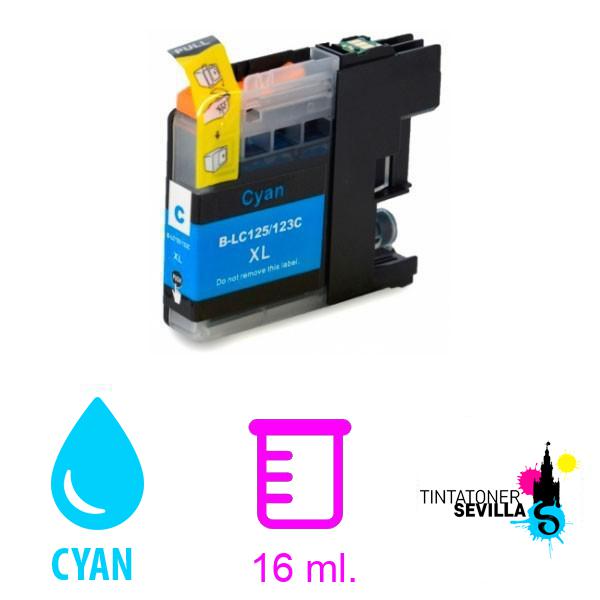 Cartucho Compatible Brother LC125XL V3 Cyan LC125XLC