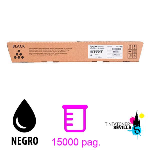 Tóner Original Ricoh Aficio MP-C2003 / MP-C2011 / MP-C2503 Negro 841925 MPC2503 / MPC2003 / MPC2011