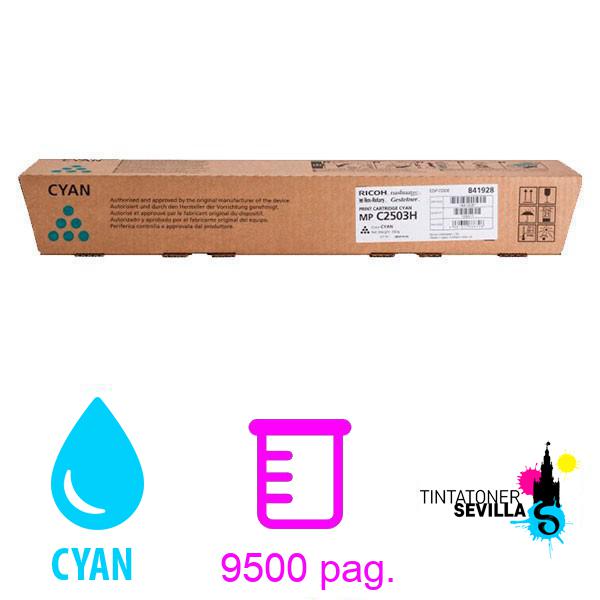 Tóner Original Ricoh Aficio MP-C2003 / MP-C2011 / MP-C2503 Cyan 841928 MPC2503 / MPC2003 / MPC2011