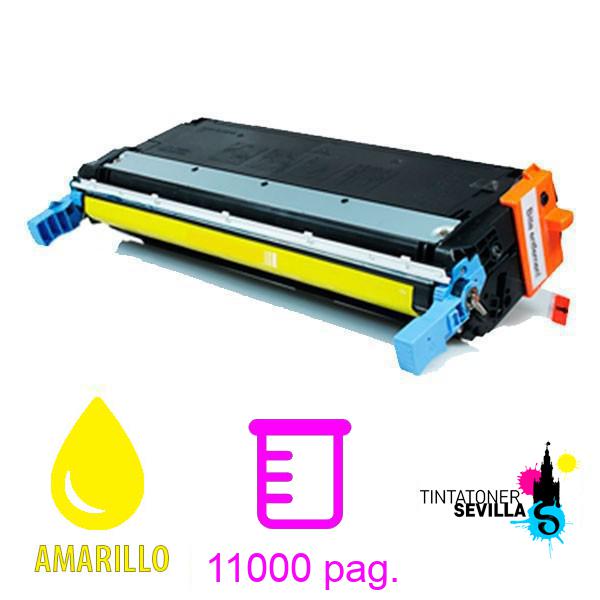 Tóner Compatible HP C9732A / 645A Amarillo