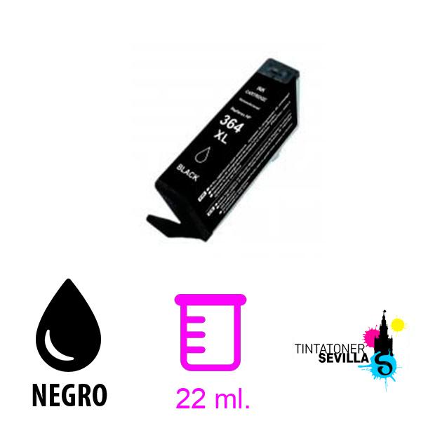 Cartucho Compatible HP 364XL Negro CN684EE / CB316EE