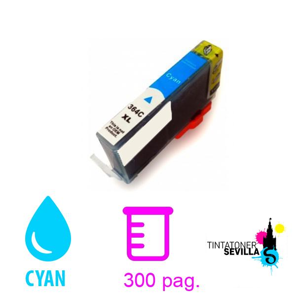 Cartucho Compatible HP 364XL V2 Cyan CB323EE / CB318EE